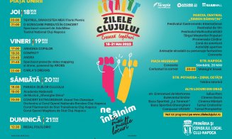 Zilele Clujului 2023: 4 zile de sărbătoare, în 40 de locuri din oraș, cu peste 100 de activități în program
