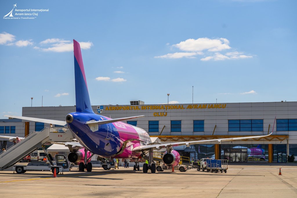 Wizz Air, 15 ani de la deschiderea bazei sale din Cluj-Napoca. Compania oferă zboruri către 40 de destinații