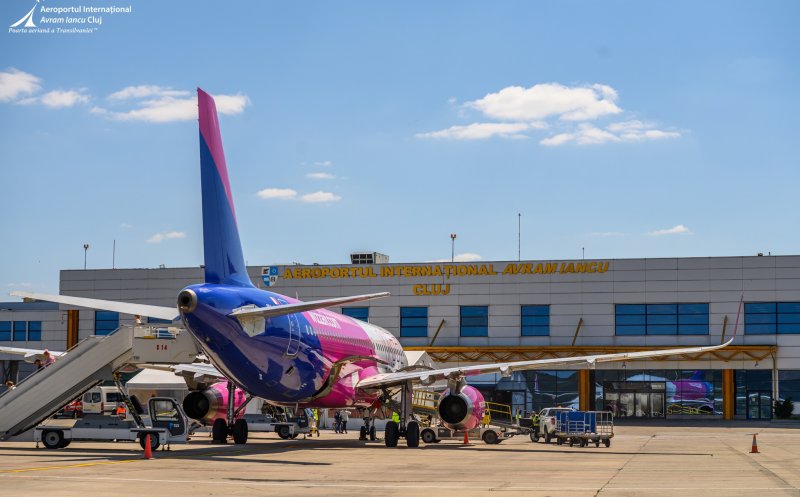 Wizz Air, 15 ani de la deschiderea bazei sale din Cluj-Napoca. Compania oferă zboruri către 40 de destinații