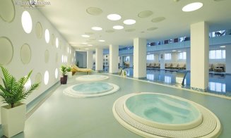 Potaissa Spa, răsfăț pentru trup și minte, la o jumătate de oră de Cluj-Napoca. Bazin cu apă sărată, provenită direct din Salină