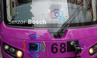 Tramvai, cu un sistem de avertizare la coliziune frontală dezvoltat de Bosch, în flota CTP Cluj-Napoca