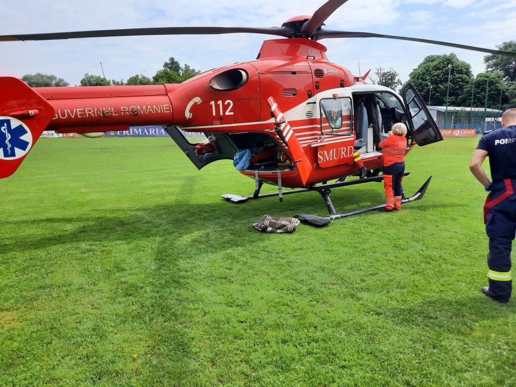 Cum a decurs intervenția salvatorilor în cazul bărbatului electrocutat la Dej