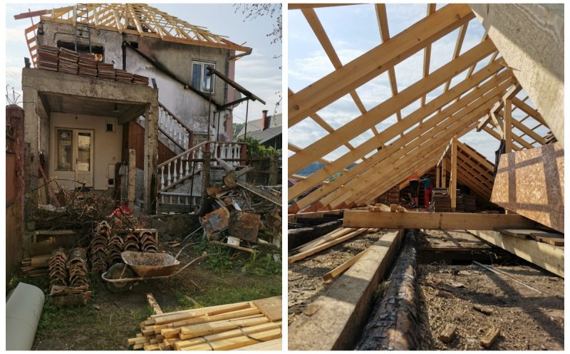 Mobilizare exemplară pentru o familie din Cluj care a rămas fără casă în urma unui incendiu. S-au strâns zeci de mii de lei pentru renovare