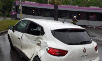 Accident cu tramvai în Mănăștur. Circulația a fost blocată