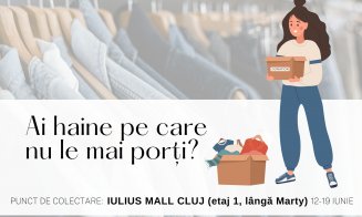 Colectare haine pentru ReClothing, delicii turcești, obiecte de artă și antichități, toate pe agenda Iulius Mall Cluj din acest weekend