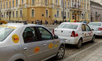 Protest al taximetriștilor în 30 de orașe, între care și la Cluj-Napoca. Se cere eliminarea companiilor de transport alternativ