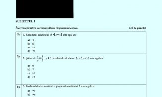 SUBIECTELE la Matematică la Evaluare Națională. Ce au avut de rezolvat elevii