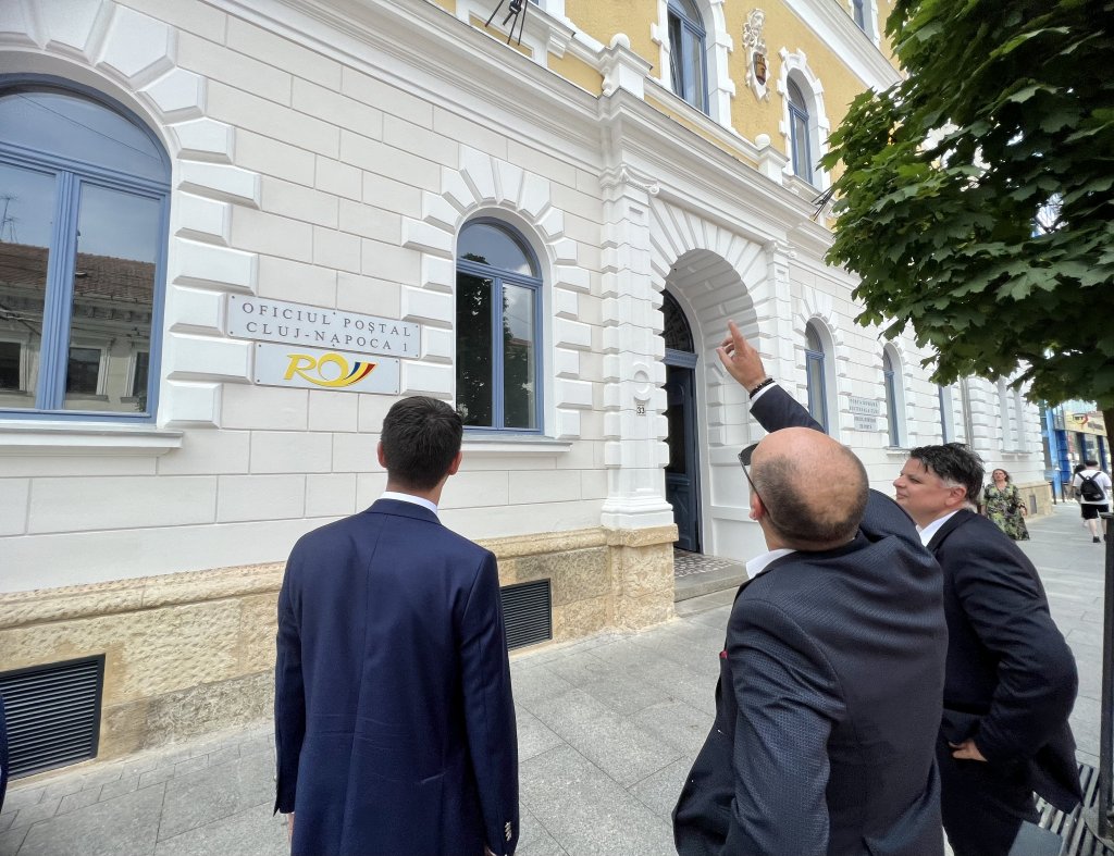 Cum arată Palatul Poștei din Cluj, proaspăt reabilitat cu 900.000 de euro. Florin Gliga: „Pentru oraș înseamnă foarte mult această renovare. Și valoric, și de suflet"