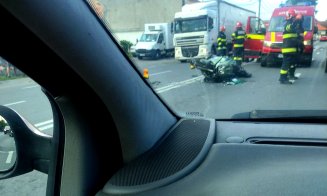 ACCIDENT în Cluj-Napoca: Motociclist secerat de un șofer care a uitat de prioritate