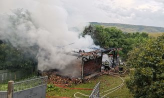 INCENDIU la grajdul unei gospodării din Cluj. Ce s-a întâmplat cu animalele / Cauza probabilă, un trăsnet