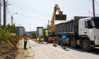 Cum merg lucrările pe străzile Valea Chintăului, Valea Seacă și G. Verdi. Emil Boc a făcut o vizită pe șantiere