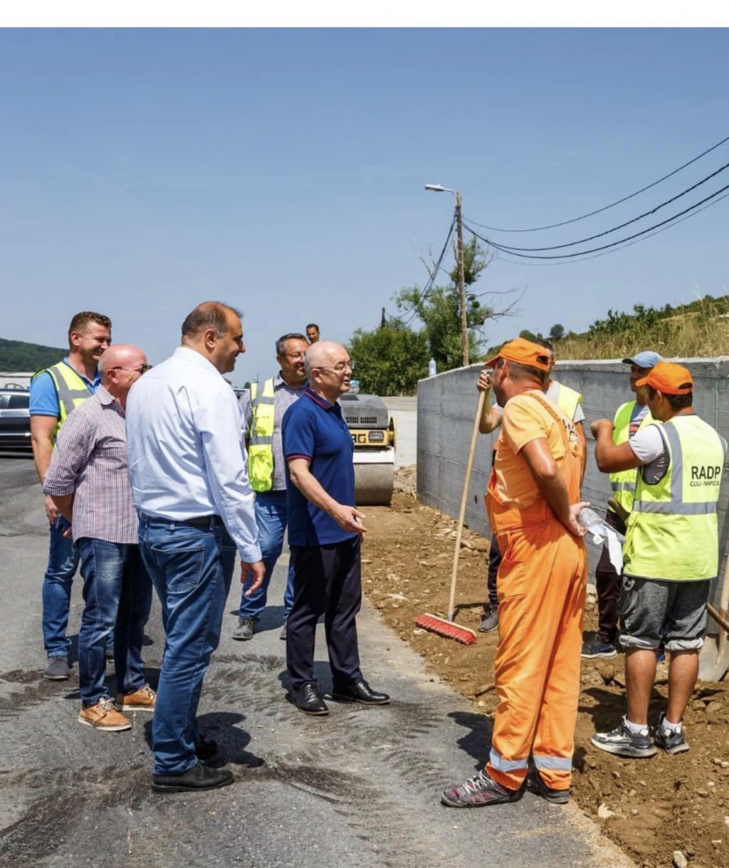 Cum merg lucrările pe străzile Valea Chintăului, Valea Seacă și G. Verdi. Emil Boc a făcut o vizită pe șantiere