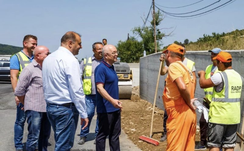 Cum merg lucrările pe străzile Valea Chintăului, Valea Seacă și G. Verdi. Emil Boc a făcut o vizită pe șantiere