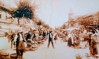 Piaţa volantă din centrul Clujului se întindea pe o stradă întreagă acum 100 de ani