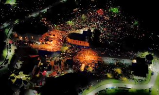 IMAGINI spectaculoase cu drona la Mănăstirea Nicula din Cluj. Zeci de mii de pelerini