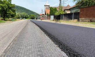 Lucrările pe un drum de munte din Cluj se apropie de finalizare