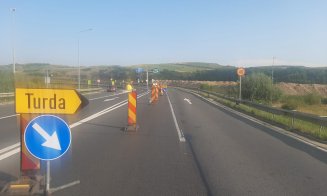 Restricții de circulație pe Autostrada Transilvania. Circulația spre Turda, deviată