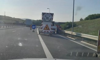 Atenție șoferi! Restricții de circulație pe autostrada Sebeș-Turda / Se repară drumul