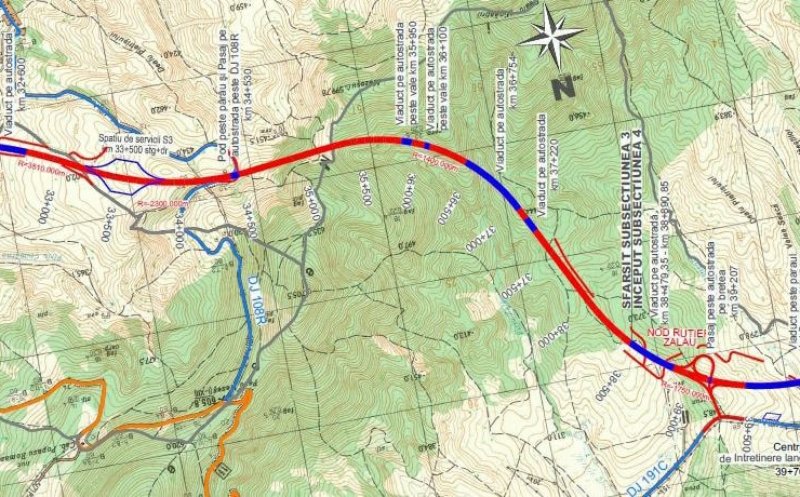 Autostrada Transilvania: 7 oferte pentru lotul cu tunelul Meseș! Include 65 de viaducte, poduri, pasaje și tunelul de 3 km, cu câte două benzi pe sens