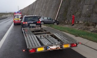 Accident pe Autostrada A3 pe sensul de mers Gilău-Turda. Un bărbat a fost dus la spital