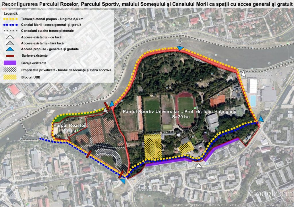 UBB deschide partea dinspre Someș a celui mai mare parc al Clujului