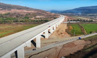 IMAGINI spectaculoase cu viaductele UMB de pe Autostrada Transilvania