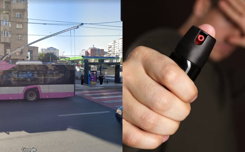 Scene cumplite! Fată de 18 ani, atacată cu spray lacrimogen într-o stație de autobuz din Cluj-Napoca, ziua în amiaza mare