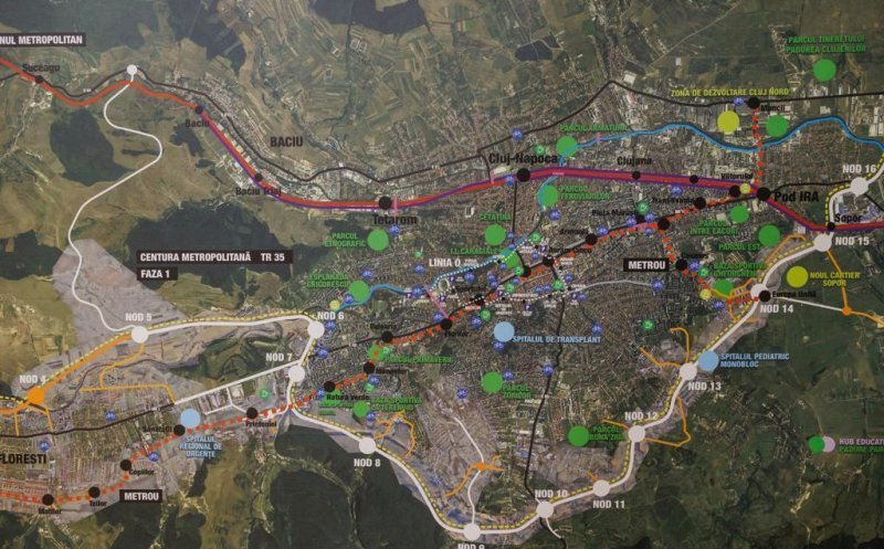 Centură metropolitană Cluj: lopată pe primul lot în 2024. Ce se întâmplă cu cel de-al doilea