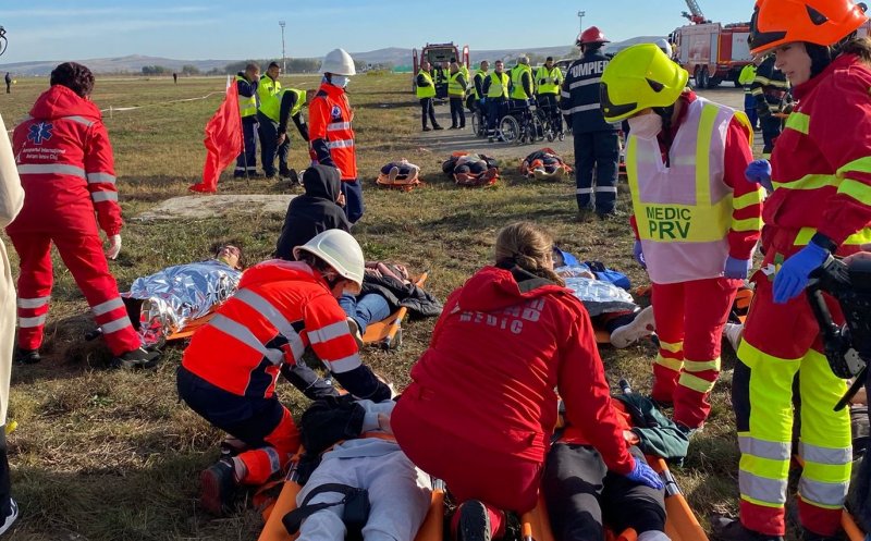 Simulare accident aviatic pe Aeroportul Internațional Cluj cu zeci de răniți și morți. Peste 800 de oameni, implicați