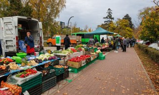 "Primarul gospodar" şi-a umplut din nou plasele la tarabele cu bunătăţi de la piața volantă