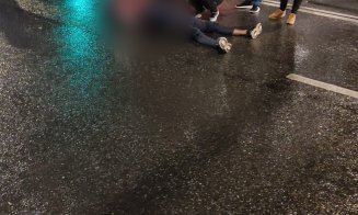 ACCIDENT în Cluj-Napoca: Mașină + motocicletă + pieton = 2 victime. Trafic blocat dinspre mall