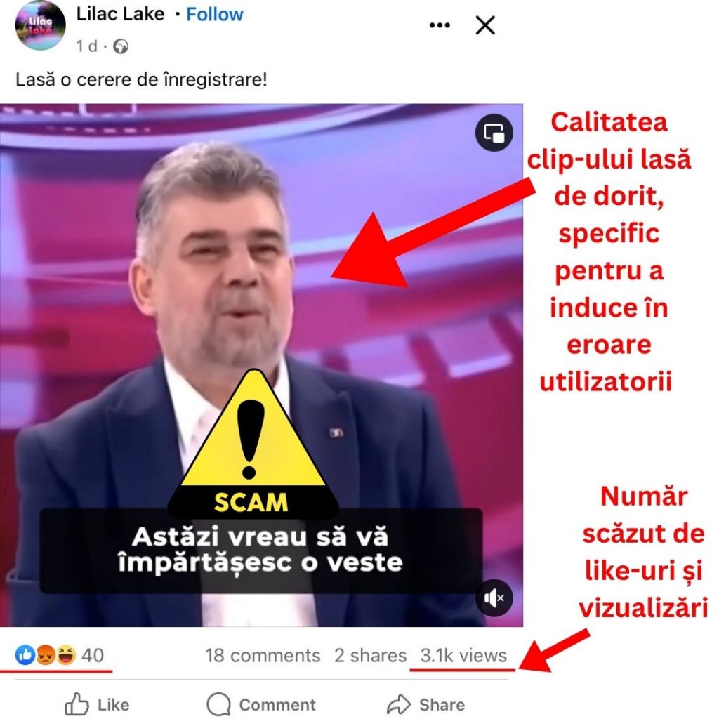 Ziua și frauda pe internet. Hoții cibernetici se folosesc de imaginea lui Marcel Ciolacu într-un atac de tip deep fake