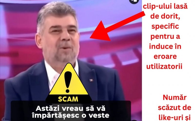 Ziua și frauda pe internet. Hoții cibernetici se folosesc de imaginea lui Marcel Ciolacu într-un atac de tip deep fake