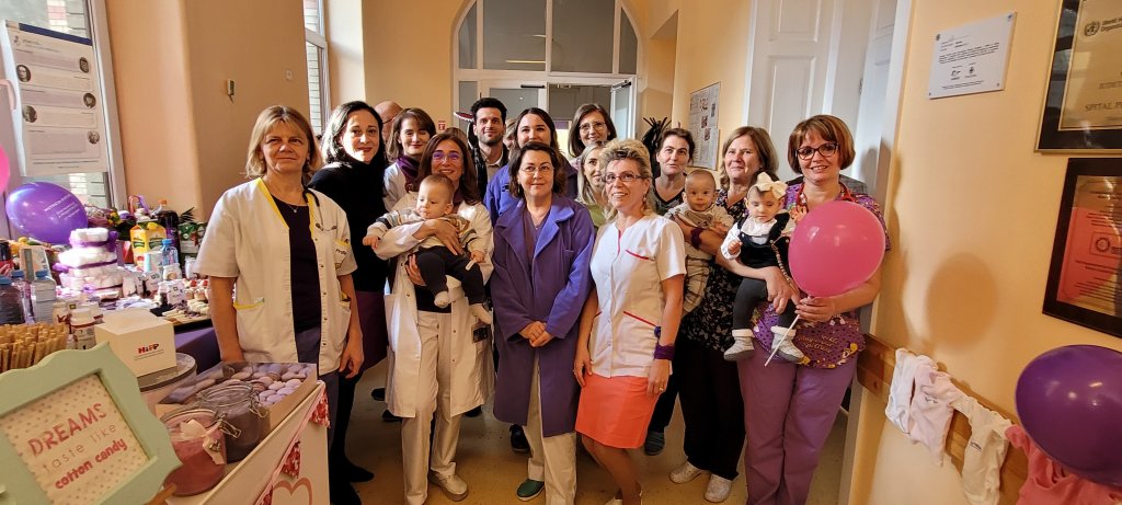 Momente emoționante la SCJU Cluj-Napoca, de Ziua Prematurității: „Suntem aici să vă mulțumim! A fost greu, dar mai mult frumos decât greu”