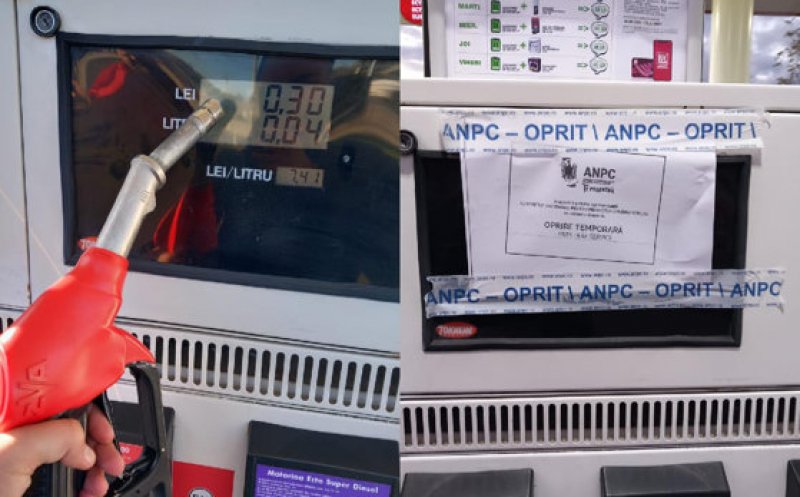 Benzinărie Lukoil închisă temporar de ANPC și amendată cu 55.000 lei. Pompa arăta consum pe ecran fără să fie acționat pistolul