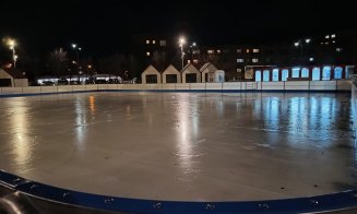 Scoateți patinele! Târgul de Iarnă de la Sala Sporturilor are gheața turnată