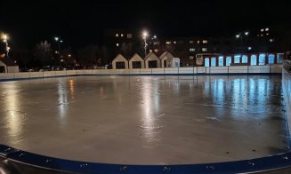 Scoateți patinele! Târgul de Iarnă de la Sala Sporturilor are gheața turnată