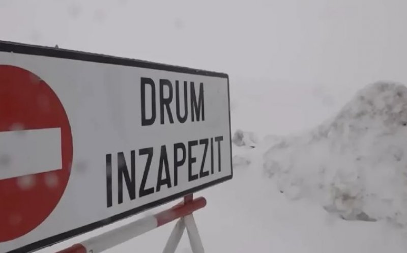 LISTA drumurilor închise din cauza vremii nefavorabile
