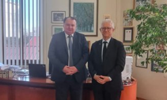 Rectorul UTCN s-a întâlnit cu Prof. univ. dr. Monsenior Patrick Valdrini,  personalitate a lumii științifice și universitare europene