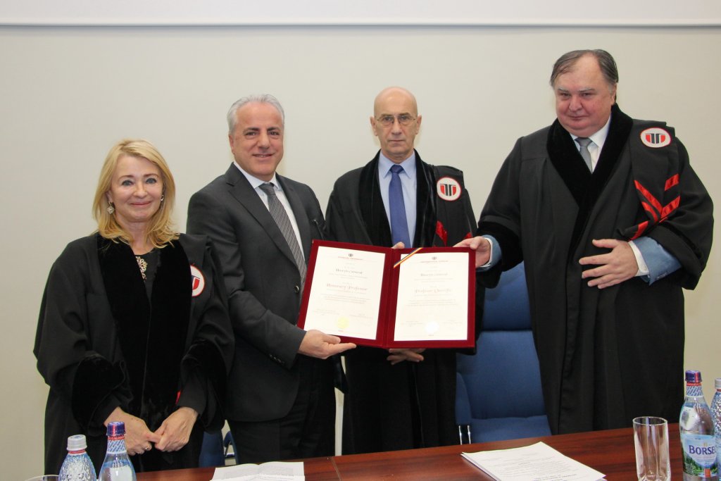 UTCN a acordat titlul de Profesor Onorific domnului dr. ing. Hüseyin Özmeral, Fabrica Bosch Cluj