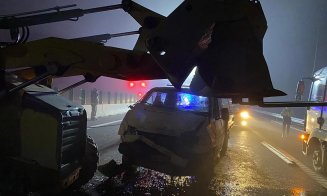 ACCIDENT înainte de inaugurare pe tronsonul Chețani - Câmpia Turzii al Autostrăzii Transilvania / 7 persoane implicate