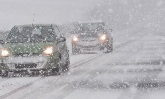 Ninge viscolit în mai multe zone din țară. Clujul, sub cod galben de vânt puternic și ninsori