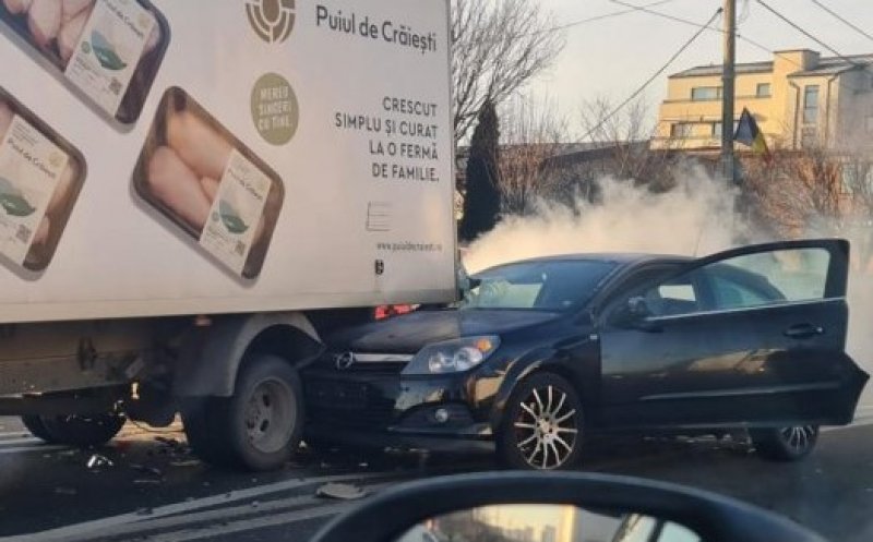 Cum s-a produs accidentul de pe strada Corneliu Coposu? Șoferul care a provocat coliziunea, beat criță
