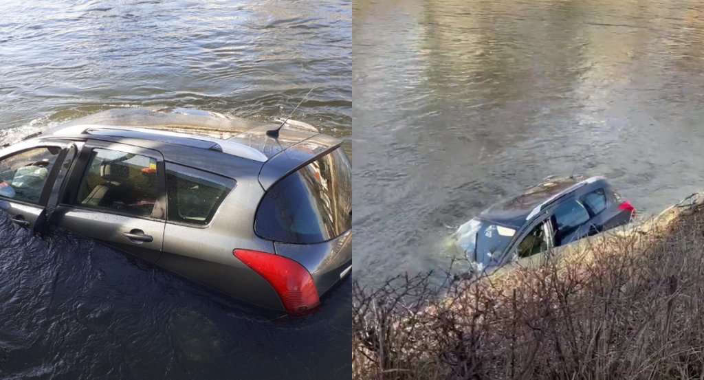 Cum s-a produs accidentul din apropiere de Cluj Arena? Un șofer a "zburat" cu mașina în râul Someș