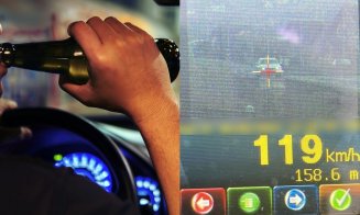Viteză și alcool pe șoselele din Cluj! Șofer beat prins cu 119km/h într-o localitate
