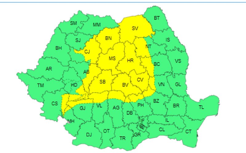 Meteorologii anunţă ploi însemnate cantitativ şi intensificări ale vântului, până miercuri / La munte va ninge