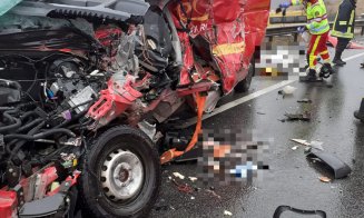 GRAV ACCIDENT în judeţul Cluj: Implicate un autotren și o autoutilitară / Victimă decedată / Trafic blocat