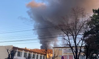 INCENDIU puternic pe Calea Baciului din Cluj-Napoca. Fumul a ajuns până în Mănăştur