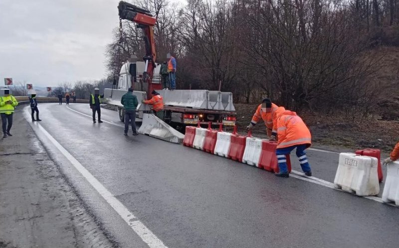 Se montează parapeți de protecție pe DN 1 Oradea – Cluj-Napoca