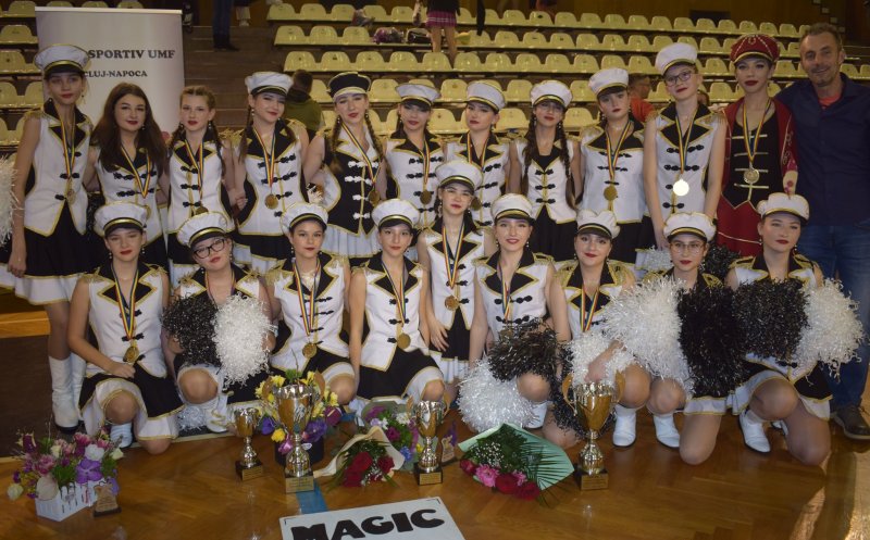5 medalii de aur, în contul Clubului sportiv UMF pentru majoretele Magic şi Madness la Campionatul Național de la Cluj-Napoca / ”Cehia, venim!”